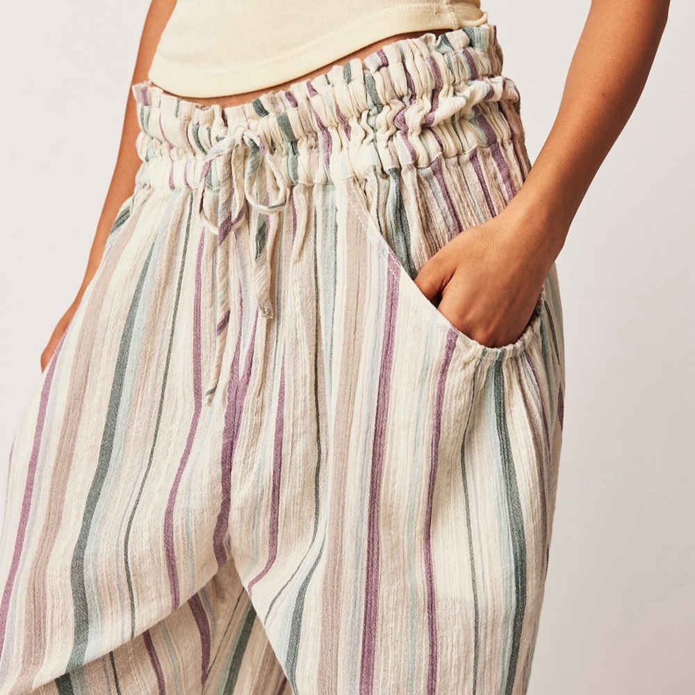 Free People Lust Over Yarn Dyed Pants in Stripe XL